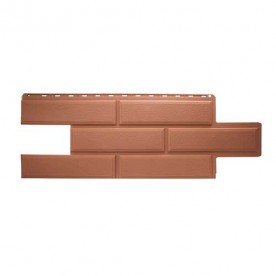 Цокольный сайдинг Альта-Профиль Венеция ЭКО Терракотовый