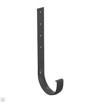 Кронштейн желоба металлический Grand Line Standart графит