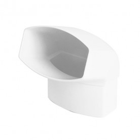 Отвод Nicoll LG28 67° белый