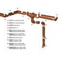 Муфта трубы Nicoll LG29 коричневая, d=100